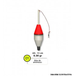 Boia Barão de Arremesso 30g - Vermelho - 01