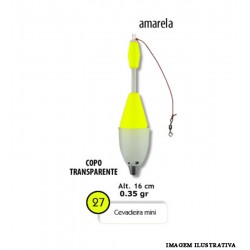 Boia Barão Cevadeira Mini 35g c/ copo transparente - Amarelo - 27