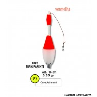 Boia Barão Cevadeira Mini 35g c/ copo transparente - Vermelho - 27