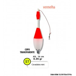 Boia Barão Cevadeira Mini 35g c/ copo transparente - Vermelho - 27