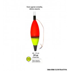 Boia Barão Charuto p/ Luminoso 55g -Vermelho/ Amarelo - 496