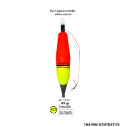 Boia Barão Foguetão p/ Luminoso 65g -Vermelho/ Amarelo - 497