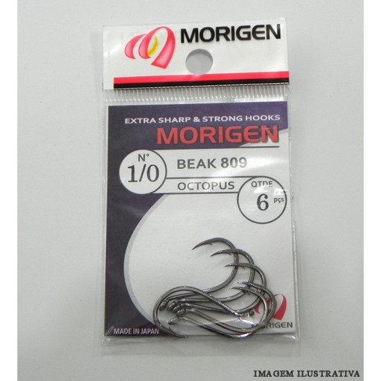 Anzol Morigen 809 Beak Octopus Nº 1/0 - C/06