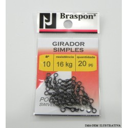 Girador Simples Braspon Nº 10 Preto C/15