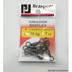 Girador Simples Braspon Nº 1 Preto C/07