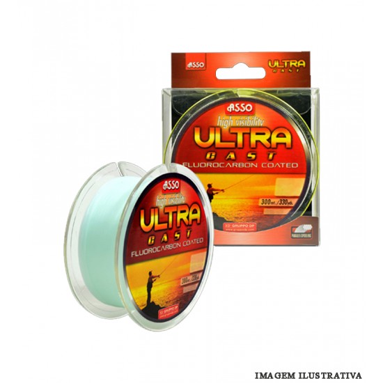 Linha Asso Ultra Cast 0,24/300m Azul Leitoso