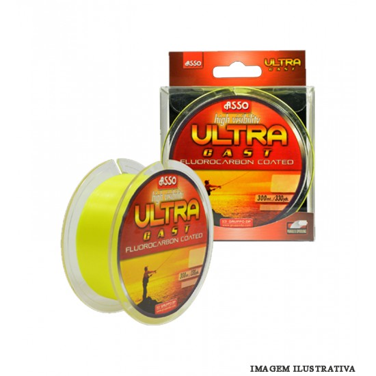 Linha Asso Ultra Cast 0,30/300m FY Amarelo