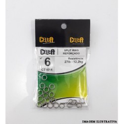 Split Ring Nº6 27lb c/20 - Celta