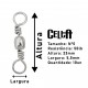 Girador Celta Niquelado nº 5 CT 2002 C/10un