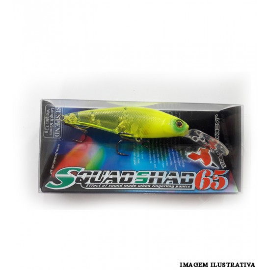 Isca Squad Shad 65 - 7,2g 6,5cm Cor Chartreuse Clear - Jackall