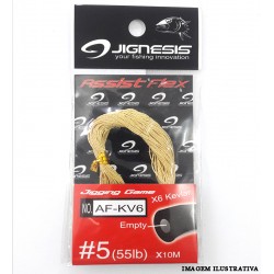 Linha de Kevlar - 55lb #5 -No. AF-KV6 - Jignesis