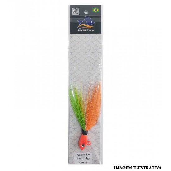Jig Streamer Clássico 3/0 15g – Cor 08 – Juva Pesca