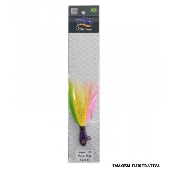 Jig Streamer Clássico 3/0 15g – Cor 14 – Juva Pesca