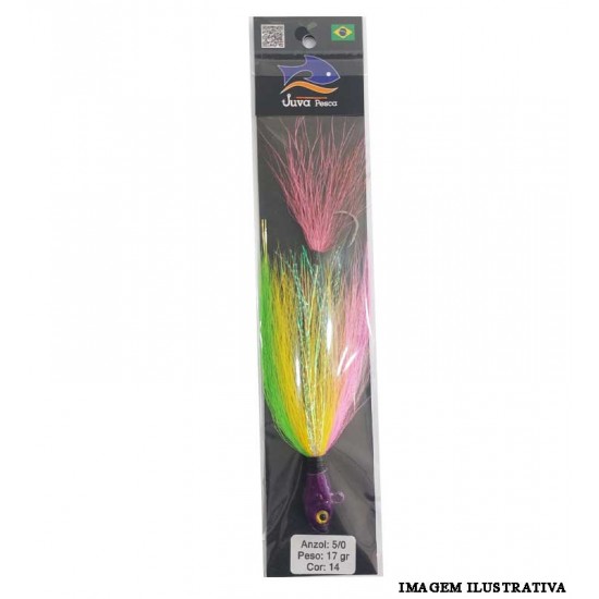Jig Streamer Scorpion 5/0 17g – Cor 14 – Juva Pesca