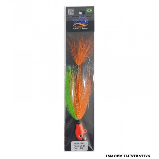 Jig Streamer Scorpion 5/0 20g – Cor 08 – Juva Pesca