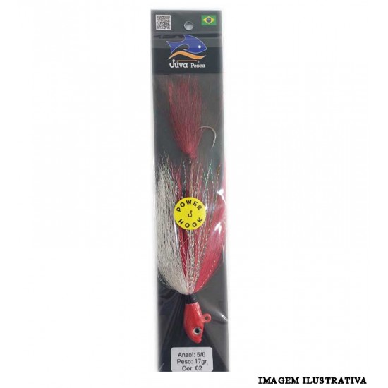 Jig Streamer Scorpion Power Hook 5/0 17g – Cor 02 – Juva Pesca
