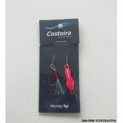 Micro jig Sapinho Costeira 5g Rosa/Verde – Juva Pesca