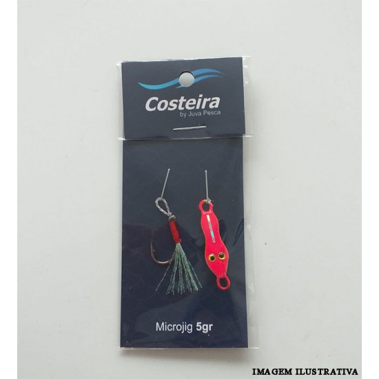 Micro jig Sapinho Costeira 5g Rosa/Verde – Juva Pesca