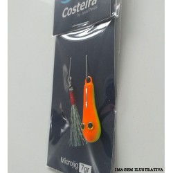 Micro jig Sapinho Costeira 7g Laranja/Verde – Juva Pesca