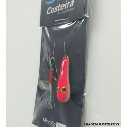 Micro jig Sapinho Costeira 7g Rosa/Verde – Juva Pesca