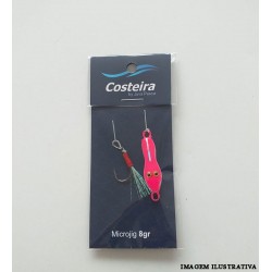 Micro jig Sapinho Costeira 8g Rosa/Braco – Juva Pesca