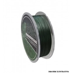 Linha Multifilamento Lumis Super Braid 4X – 100m 0,25mm 30lbs (Cor Verde)