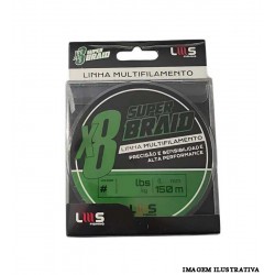Linha Multifilamento Lumis Super Braid 8X – 150m 0,25mm 30lbs (Cor Verde)