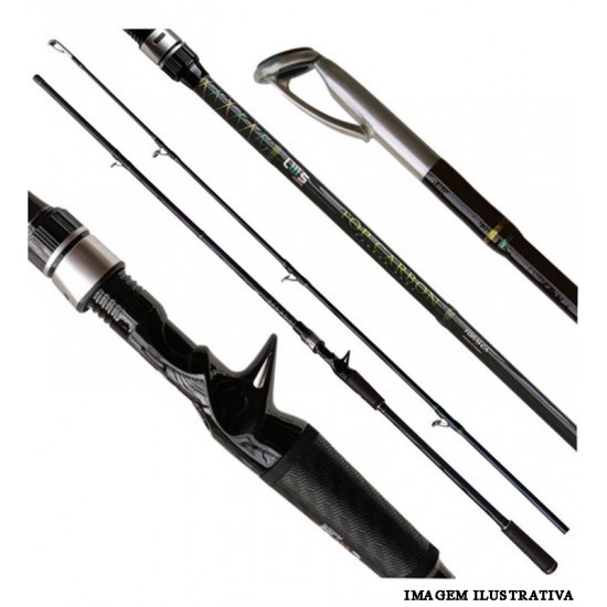 Vara Top Carbon Torayca Carretilha 8.0 - 2,4m - 20-50lb - Lumis