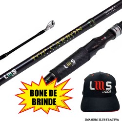 Vara New Top Carbon IM8 Carretilha 9.0 - 2,7m - 20-50lb - Lumis - BONE LUMIS GRATÍS -