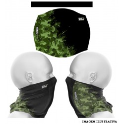 Protetor facial para Pesca Camuflado Verde - Mar Negro