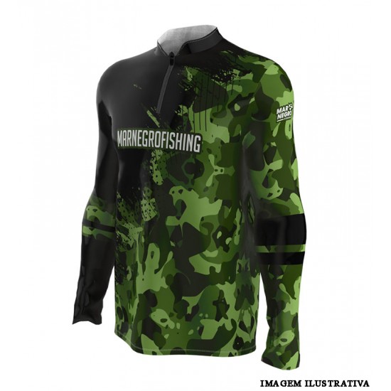 Camiseta Masculina 2021 Verde Camuflado GG - Mar Negro