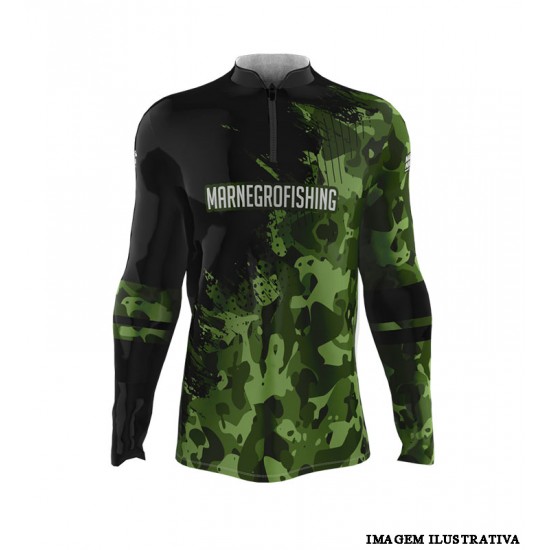 Camiseta Masculina 2021 Verde Camuflado GG - Mar Negro