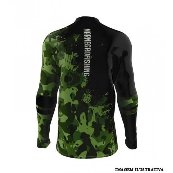 Camiseta Masculina 2021 Verde Camuflado GG - Mar Negro