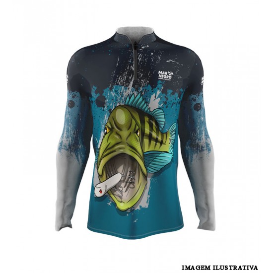 Camiseta Masculina 2021 Tucunaré Azul GG - Mar Negro Camiseta Masculina 2021 Tucunaré Azul GG - Mar Negro