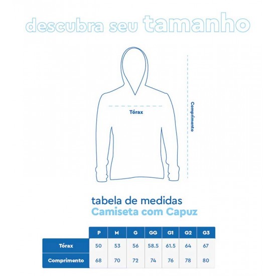 Camiseta Masculina C/ Capuz 2020 Royal Tamanho M - Mar Negro
