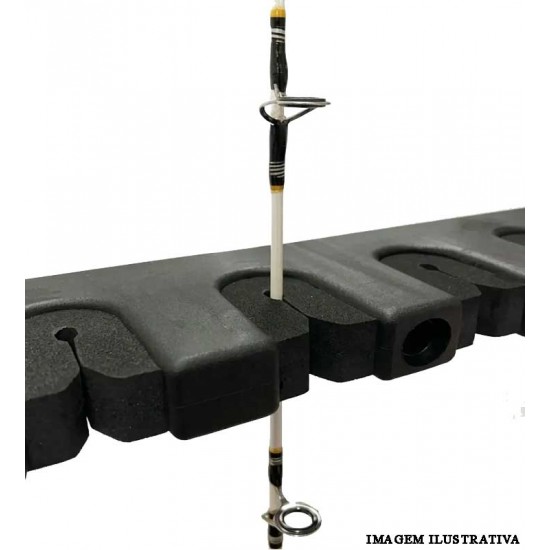 Suporte para Varas Mar Negro Rack 7 Organizador de Parede