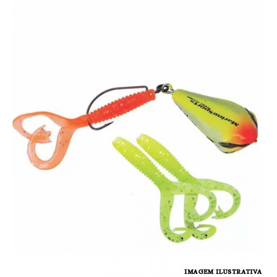 Isca Sapito SP-40 - Laranja e verde - Marine Sports