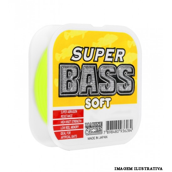 Linha Super Bass 0,37mm Yellow 250m - Marine Sports