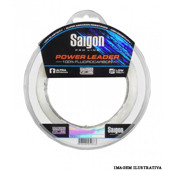 Linha Fluorcarbono Saigon Power Leader - 0.38mm - 50m - Marine Sports