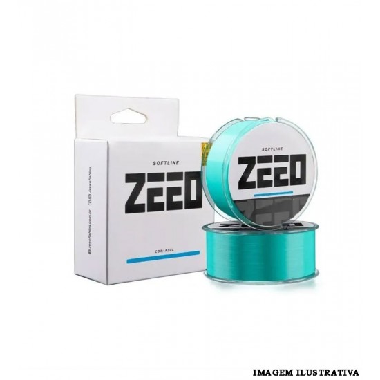 Linha Monofilamento Soft Zeeo 0,37mm 20lb Azul- Maruri
