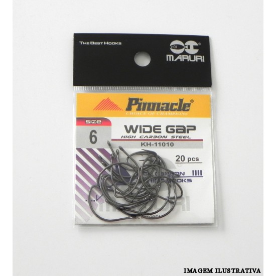 Anzol Wide Gap Nº 6 c/20 - Pinnacle