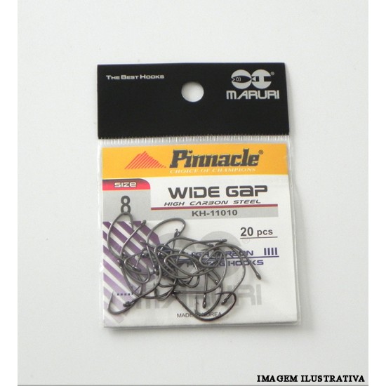 Anzol Wide Gap Nº 08 c/20 - Pinnacle