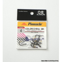 Anzol Color Chinu BK Nº 4 - c/10 - Pinnacle