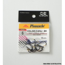 Anzol Color Chinu BK Nº 6 - c/10 - Pinnacle