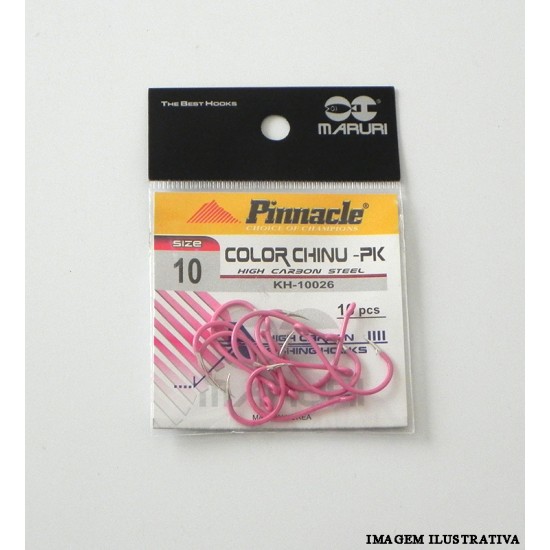 Anzol Color Chinu PK Nº 10 - c/10 - Pinnacle