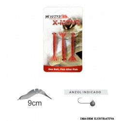 Camarão X-Move 9cm (Red) - Monster3x