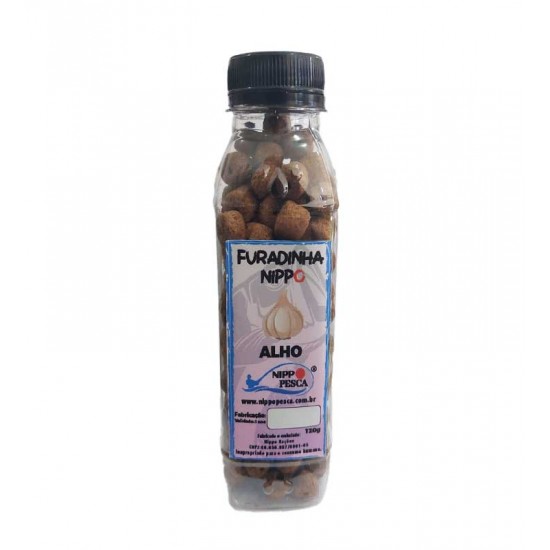 Ração Furadinha Nippo Sabor Alho 120g NOVA EMBALAGEM