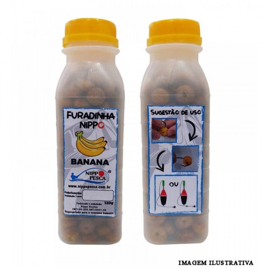 Ração Furadinha Nippo Sabor Banana 120g