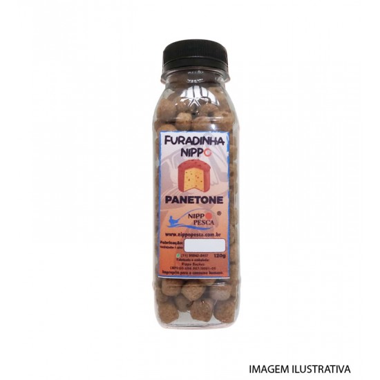 Ração Furadinha Nippo Sabor Panetone 120g NOVA EMBALAGEM