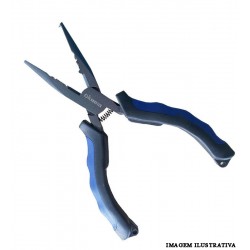 Alicate de bico Okuma 6" Multifuncional Split Ring Pliers - 17cm - Cabo emborrachado